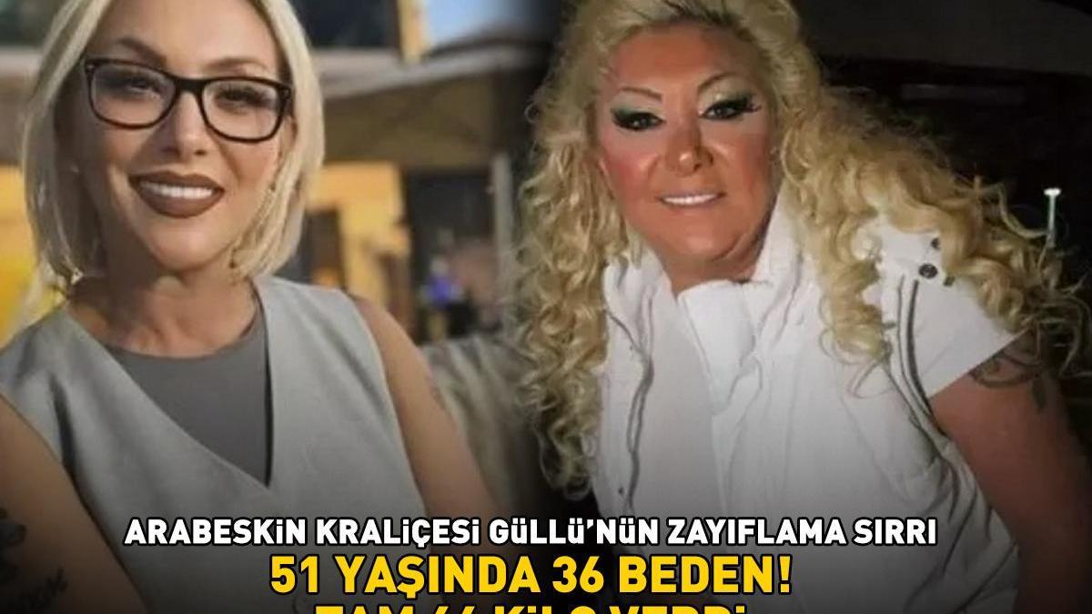 51 yaşında 36 beden! Tam 46 kilo verdi! Arabeskin kraliçesi Güllü’nün zayıflama sırrı