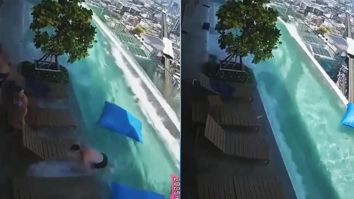 Myanmar depreminden yeni görüntü: Havuz böyle taştı!