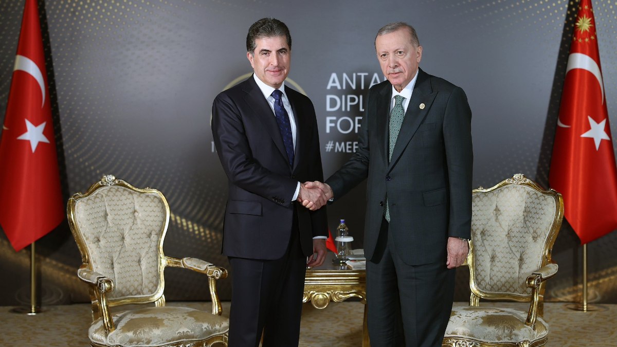 Cumhurbaşkanı Erdoğan, IKYB Başkanı Barzani ile görüştü