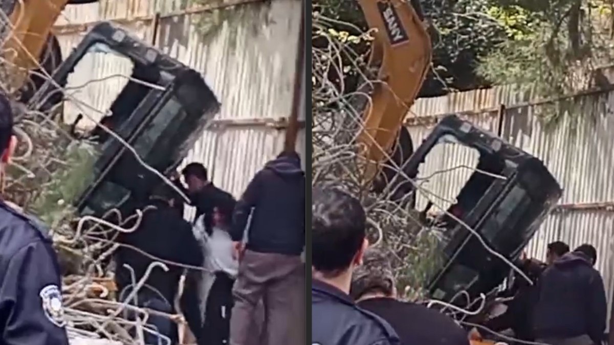 İstanbul’da kepçe operatörü 5’inci kattan düştü